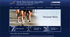Desktop Screenshot of northstatevascular.com